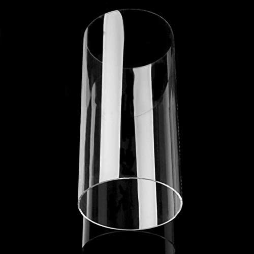 Tubo acrílico wraek limpo, 100 mm od 95mm ID Diâmetro de vidro acrílico Tubo Lucite Tubo 200mm Comprimento de acrílico transparente para lâmpadas edifício 1pc