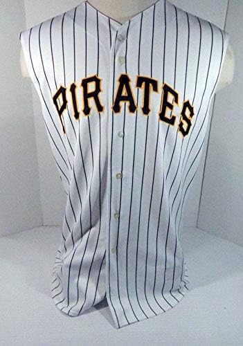 Pittsburgh Pirates Blank Jogo emitido White Jersey Vest 46 Pitt33694 - Jerseys MLB usada para jogo MLB