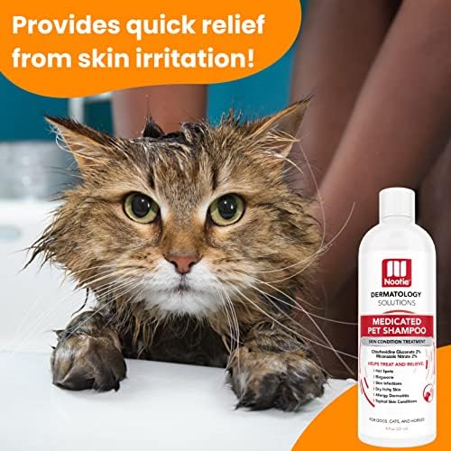 Shampoo de estimação medicamentoso, shampoo de cachorro, shampoo de gato, 8onças