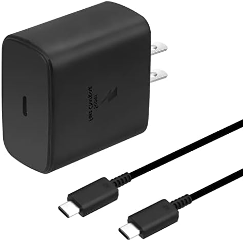 EINLIELY 45W Super Fast Charger Tipo C com carregamento rápido do cabo de 6,6 pés para Samsung Galaxy S22 Ultra, S21 Ultra,