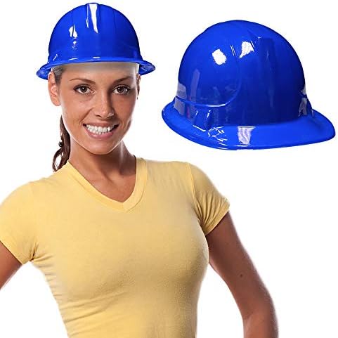 12 pacote | Chapéus de festa de construção azul para crianças e adultos a granel