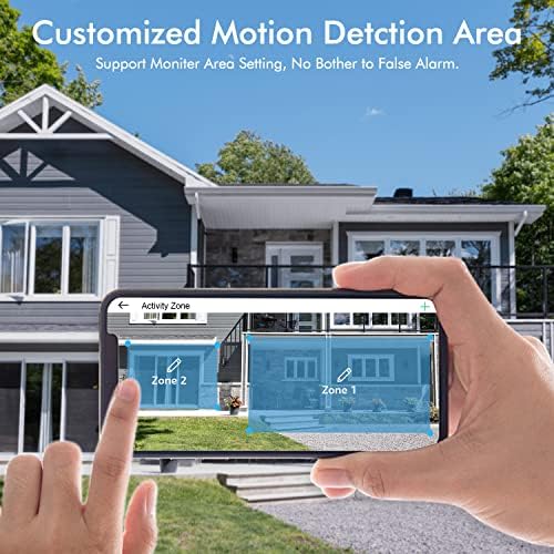 DiHoom Security Cameras Wireless Outdoor Home Battery Câmeras 2K/Wi-Fi/Color Night Vision/Ai Detect/Sirene/Spotlight/Audio Boletom