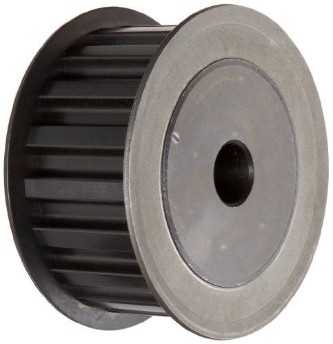 Ametric® 24H300 Aço ANSI Polia de tempo com flange, 24 dentes.8125 polegadas +/- 1/16 Bore piloto, 3,76 polegadas de diâmetro externo,