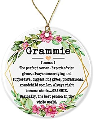 Wolfedesignpdd Grammie Substantivo Ornamento - Ornamento de Natal para Grammie - Ornamento do Dia das Mães - Grammie Gifts -