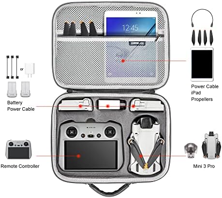 Startrc Drone Landing Pad à prova d'água de 20 polegadas Helipad & Mini 3 Pro Cartão de transporte, bolsa de viagem portátil para DJI mini 3 acessórios de drones