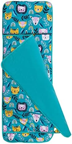 Wildkin Kids Lanch Box Bag Pacote com tapete de soneca