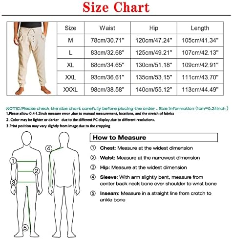Fr calça para homens estilo harun algodão lavável Cinturão elástico de cor sólida de cor sólida calça casual espuma grande