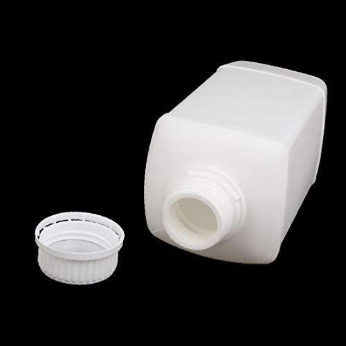 X-Dree 1000ml 28mm DIA Boca HDPE Plastic em forma de laboratório oblongo Branco branco (1000ml 28mm dia boca hdpe