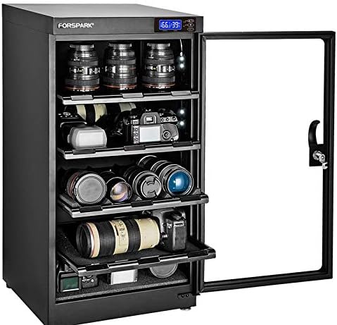 FORSPARK câmera desumidificando o gabinete seco 8W 100L - Silencioso e economia de energia - para lente de câmera e armazenamento