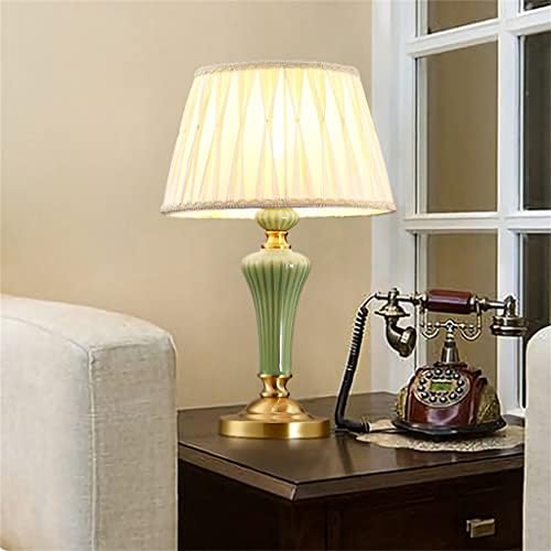 Lysldh Ceramic Table Lamp Light Luz de cobre criativo quarto de cabeceira Lâmpada de mesa