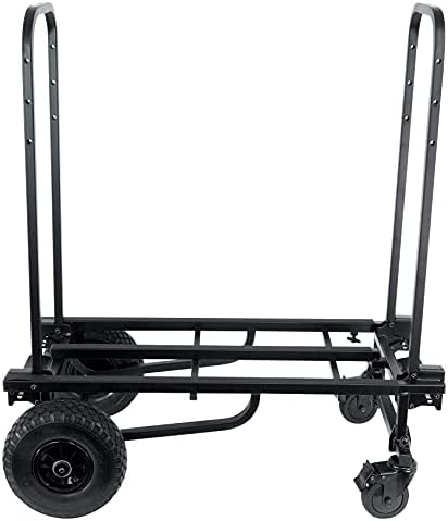 Rockville Rock Cart Pro DJ Equipamento Rolo de transporte de 700 lb Capacidade