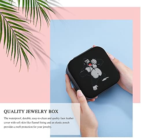 Awesome Kingkong Women's Premium Travel Small Jewels Box Colar Ring Storage Organizer Mini Display Stem