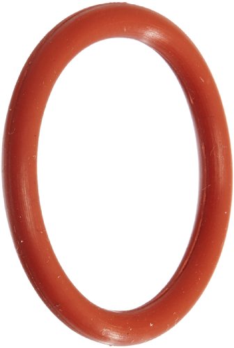 318 Silicone O-ring, 70a Durômetro, vermelho, 1 ID, 1-3/8 OD, 3/16 Largura