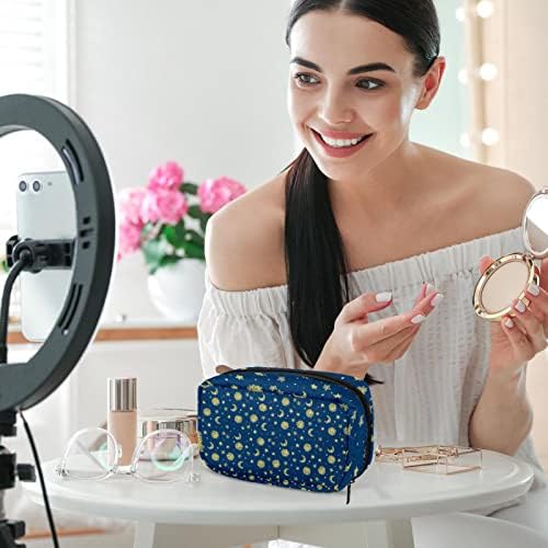 Bolsa de maquiagem inadequada, Zen Stones Cosmetics Bag portátil Tote de viagem Travel Case Organizer Accessorie Case Tools
