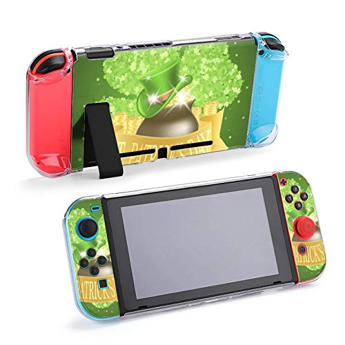 Caso para o Nintendo Switch, Saint Patricks Day Gold Pot de cinco peças definidas para capa protetora Caso Game Console de acessórios para Switch