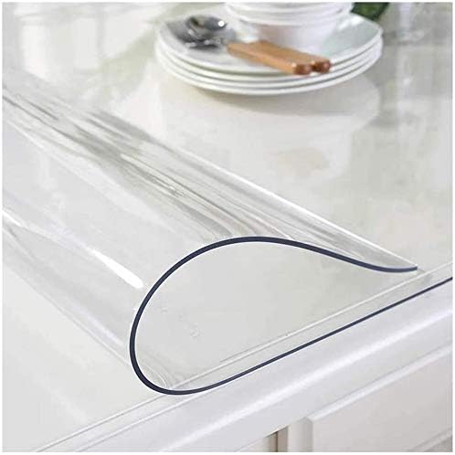 Liudingding-zheyangwang 2mm forte tampa de pano de mesa de plástico transparente pode ser limpo protetor de mesa à prova d'água