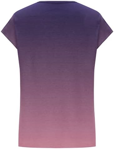 Camiseta de algodão de renda Senhoras de manga curta vneck gradiente de mármore gráfico floral sexy de retalhos Top