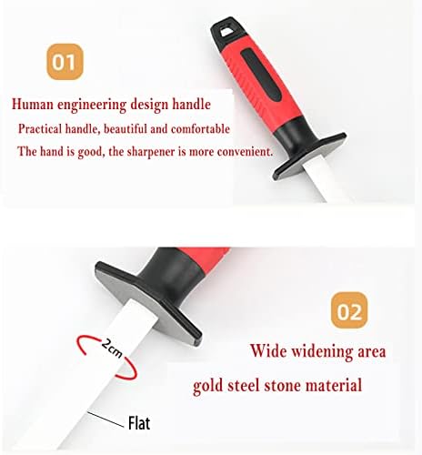 Westlion 8/10/12 polegadas Faca de haste de haste de haste, faca de haste de cerâmica profissional, aço afiado, uma variedade de