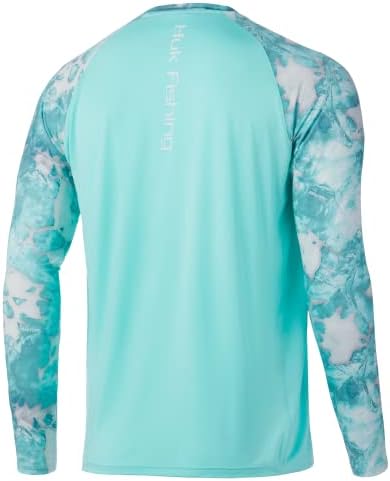 Huk Men's Double Header Manga Longa | Camisa de pesca protetor solar