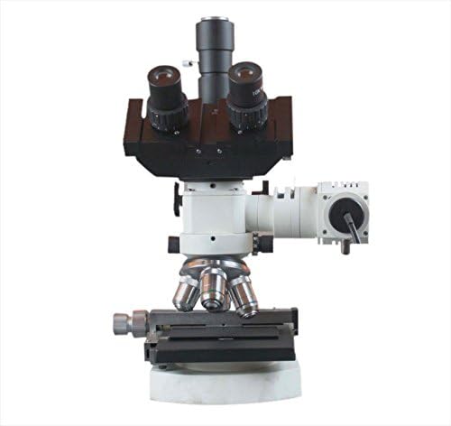 Microscópio de Metalurgia Trinocular Radical 1200x W XY Stage 10MP Medição Software de Medição de Câmera